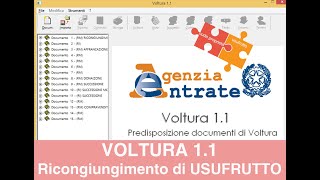 VOLTURA 11  Ricongiungimento di USUFRUTTO [upl. by Kacey]