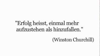 Erfolg heißt einmal mehr aufzustehen als hinzufallen [upl. by Noisla]