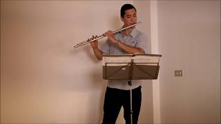 JS Bach  Partita n° 3 BWV 1006  Gigue flute [upl. by Adirahs]