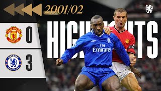 ⏪️ Man United 03 Chelsea  HIGHLIGHTS REWIND  Goals from Hasselbaink and Gudjohnsen  PL 200102 [upl. by Ardnahs]