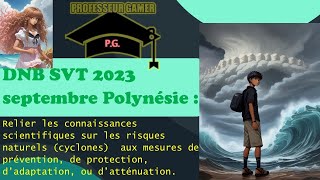 CollègeBREVET SVT Sujet 2023 septembre Polynésie  Les cyclones dnb2023 [upl. by Anivlac]