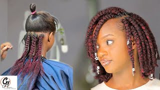 How To Do FLUFFY NATURAL BRAIDS  Beginners Tutorial  Natural Hairstyles [upl. by Eyak]