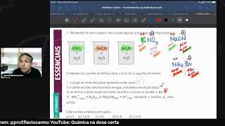 Hidrólise Salina questão 01 [upl. by Suzy762]