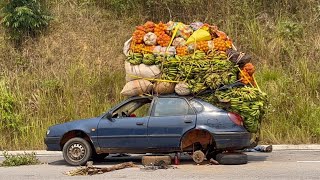 6 Rien nest impossible pour les chauffeurs de taxi au Congo Brazzaville même limpossible  4K [upl. by Drofnas]