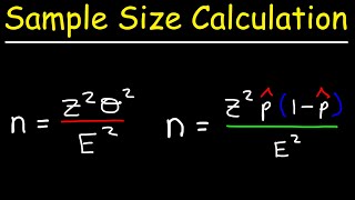 How To Calculate The Sample Size Given The Confidence Level amp Margin of Error [upl. by Hterrag]