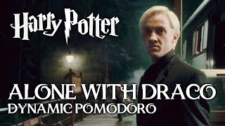 🐍ALONE WITH DRACO🐍 Harry Potter Pomodoro Technique Study session ASMR Hogwarts Pomodoro Timer [upl. by Moyers698]