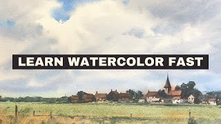 Learn Watercolor Fast 3 Ways to Speed Up Your Learning [upl. by Wolk512]