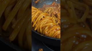 Easy and Quick Bolognese pasta in less then 30 minutes perfectpasta easypasta italianfood pasta [upl. by Gilliette]