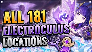 ALL 181 Electroculus Locations Part 2 TIMESTAMPS  DETAILED GUIDE Genshin Impact Watatsumi Seirai [upl. by Gilmore]