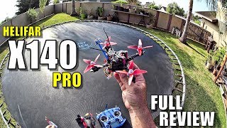 Helifar X140 Pro FPV Race Drone Review  Unboxing FlightCrash Test Pros amp Cons [upl. by Virgina847]