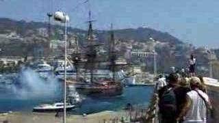 The Götheborg tallship leaving Nice [upl. by Maer]