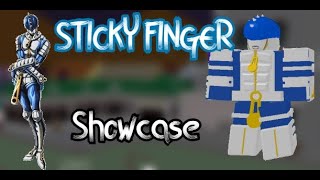 Sticky fingers showcase  Project jojo  Roblox [upl. by Elagiba]