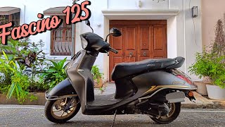 yamaha fascino 2024  tamil  review  scooter review [upl. by Raynah13]