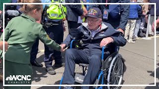 DDay veterans return to shores of Normandy for 80th anniversary [upl. by Yrgoerg]