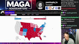 VOD ARCHIVES election night twitch stream 1152024 trump wins pentupletv reaction [upl. by Durarte]