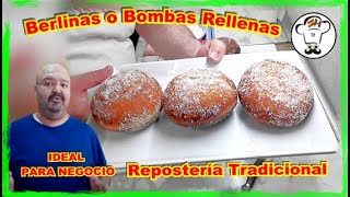 Deliciosas Berlinas Rellenas de Crema Receta Casera Paso a Paso [upl. by Solley]