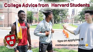 Asking Harvard Students College Tips and Advice [upl. by Gulick]