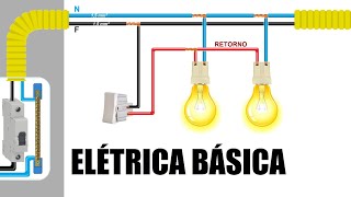 INSTALAÇÃO ELÉTRICA RESIDENCIAL BÁSICA para iniciantes [upl. by Asnerek72]