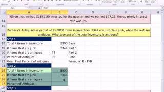 Excel 2010 Business Math 29 Rate  PartBase [upl. by Bergstein]