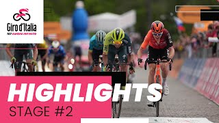 Giro dItalia 2024  Stage 2 Highlights [upl. by Jahdiel]