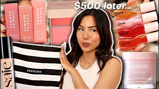 WHAT I BOUGHT FOR THE SEPHORA SPRING SALE  TRY ON HAUL [upl. by Hellman442]