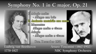 Beethoven Symphony No 1 Toscanini amp NBCso 1951 ベートーヴェン 交響曲第1番 トスカニーニ [upl. by Essirahs646]