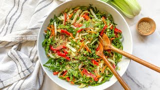 Crunchy Bok Choy Salad Recipe [upl. by Radbun]