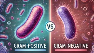 Bacteria  gram positive and negative bacteria  difference  comparison microbiology exam [upl. by Winfred]