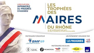 TROPHÉES DES MAIRES DU RHÔNE 2024  Remise du Trophée de la solidarité et de la citoyenneté [upl. by Aihsaei]