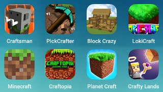 Craftsman PickCrafter Block Crazy LokiCraft Minecraft Craftopia PlanetCraft Craft Lands [upl. by Htrow173]