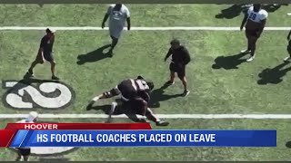 Hoover Coaches placed on leave immediately as evidence shows coaches hump push Bucs players at pra [upl. by Hildie]