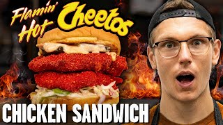 Flaminâ€™ Hot Cheetos Chicken Sandwich Recipe [upl. by Ahtael]