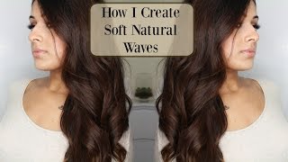 How I CurlWave My Hair with a Straightener  Natural Soft Waves  Go To Hairstyle [upl. by Nayr]