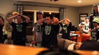 Super Bowl XLIX Seahawks Fans Reaction [upl. by Ainos173]