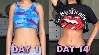 abs in 2 weeks I tried out chloe tings ab challenge [upl. by Uzia84]