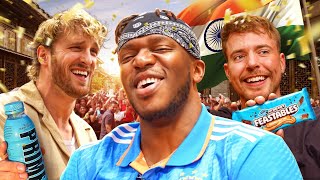 INDIA With MrBeast amp Logan Paul [upl. by Elohcan]