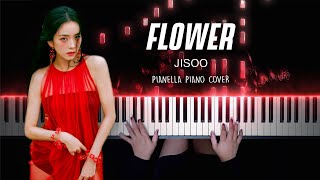 JISOO  꽃 FLOWER  Piano Cover by Pianella Piano [upl. by Airlia]