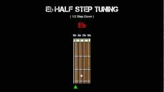 Bass Tuning  Eb Half Step [upl. by Dayna]