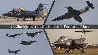 F104 Starfighter returns to Italy  Pratica di Mare 2023 [upl. by Leirej]