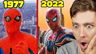 Reacting To The EVOLUTION of SPIDERMAN 19772022 [upl. by Ahsait]