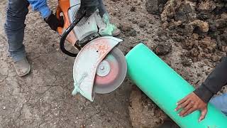 How to install under ground roof drain runoff using SDR 35 pipe [upl. by Carmelo746]