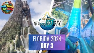 FLORIDA 2024 DAY 3  Volcano Bay Water Park Our FIRST EVER visit What did we think  AUG 24 [upl. by Eissoj]