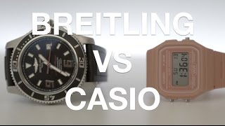 Verve Reviews Breitling VS Casio [upl. by Llertac854]