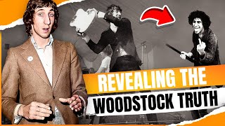 Pete Townshend HITS Abbie Hoffman The Who Woodstock 1969 Mystery of Missing Footage [upl. by Nosmas]