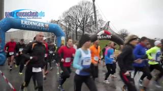 Winterlauf 15 km am 06012013 Winterlaufserie im Olympiapark München [upl. by Nahttam694]