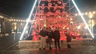 Christmas at the Granary Square King’s Cross London [upl. by Anovad]