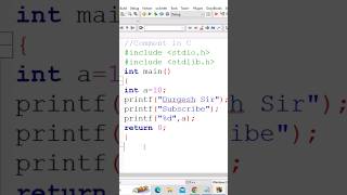 C Language Tutorial  How to write C Coding  Programming Syntax  Class01 ctutorials ccoding [upl. by Arda692]