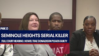 Full court hearing Suspected Seminole Heights serial killer pleads guilty [upl. by Laeira]