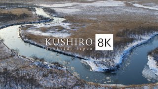 KUSHIRO Hokkaido Japan in 8K HDR  釧路 winter ver [upl. by Ttirrej]