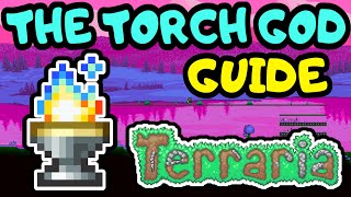 TERRARIA 14 TORCH GOD GUIDE How to summon the Torch God event Terraria Torch Gods Favour [upl. by Avi]